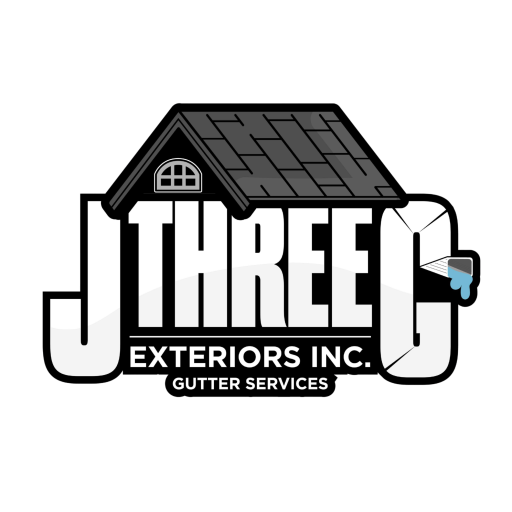 J Three G Exteriors gutter services logo